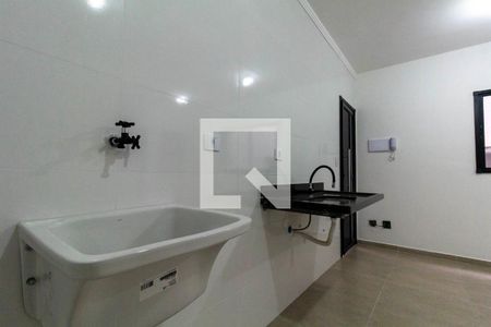Sala, Cozinha e área de serviço de apartamento para alugar com 2 quartos, 37m² em Vila Carrão, São Paulo