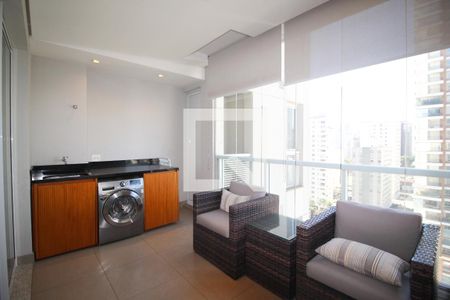Varanda/Área de Serviço de apartamento para alugar com 1 quarto, 67m² em Itaim Bibi, São Paulo