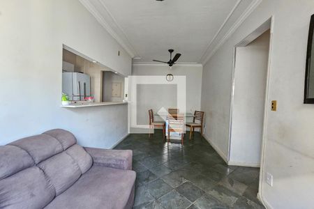 Sala de apartamento para alugar com 2 quartos, 60m² em Jardim Tres Marias, Guarujá