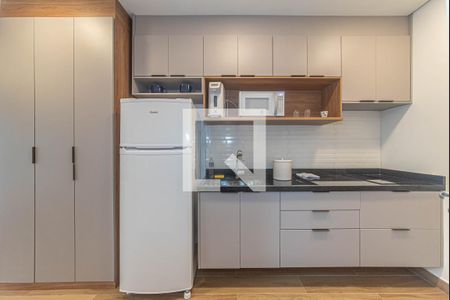 Cozinha de kitnet/studio à venda com 1 quarto, 34m² em Santo Amaro, São Paulo
