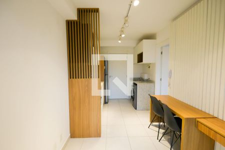 Sala de apartamento para alugar com 1 quarto, 27m² em Jardim Caravelas, São Paulo