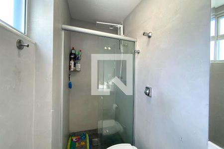 Banheiro da Suíte 1 de apartamento à venda com 3 quartos, 94m² em Santo Antônio, Belo Horizonte