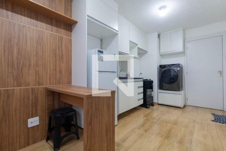 Sala, Cozinha e Área de Serviço de apartamento para alugar com 1 quarto, 25m² em Jardim America da Penha, São Paulo