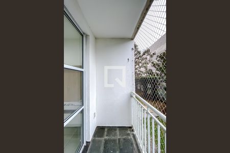 Varanda da Sala de apartamento para alugar com 2 quartos, 45m² em Jardim Sabara, São Paulo