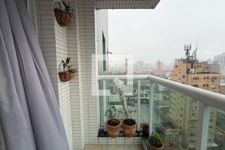 Varanda da Sala de apartamento para alugar com 2 quartos, 75m² em Embaré, Santos