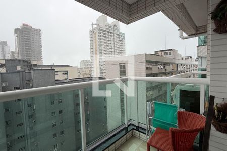 Varanda da Sala de apartamento para alugar com 2 quartos, 75m² em Embaré, Santos