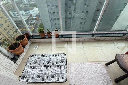 Varanda da Sala de apartamento para alugar com 2 quartos, 75m² em Embaré, Santos