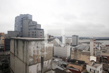 Studio - Sala / Quarto Vista de kitnet/studio à venda com 1 quarto, 23m² em Centro Histórico, Porto Alegre
