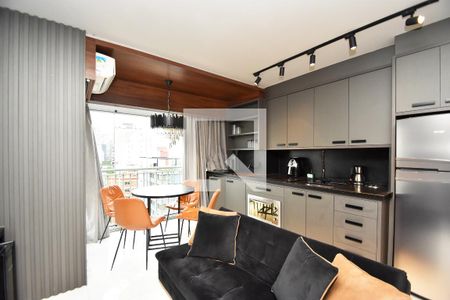 sala de estar de apartamento para alugar com 1 quarto, 36m² em Sumarezinho, São Paulo