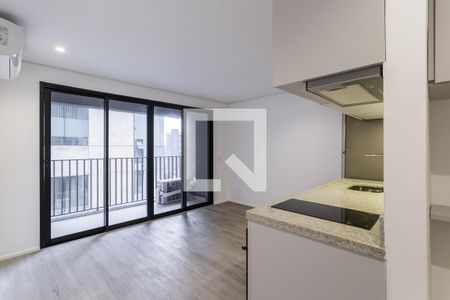 Sala/Cozinha de apartamento para alugar com 1 quarto, 38m² em Itaim Bibi, São Paulo