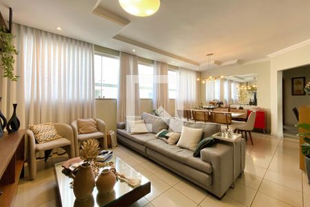 Sala de apartamento à venda com 3 quartos, 100m² em Palmares, Belo Horizonte