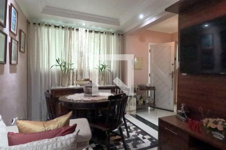 Sala de estar e jantar de casa para alugar com 3 quartos, 100m² em Macuco, Santos