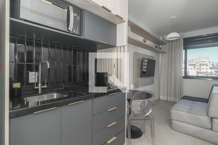 Sala / Quarto / Cozinha de kitnet/studio à venda com 1 quarto, 26m² em Mont’serrat, Porto Alegre