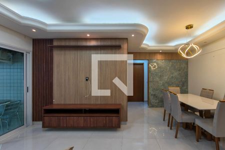 Sala de apartamento para alugar com 2 quartos, 90m² em Aviação, Praia Grande
