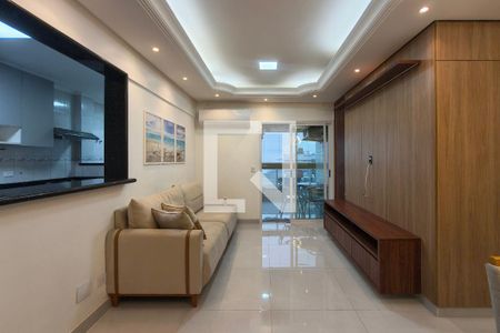 Sala de apartamento para alugar com 2 quartos, 90m² em Aviação, Praia Grande