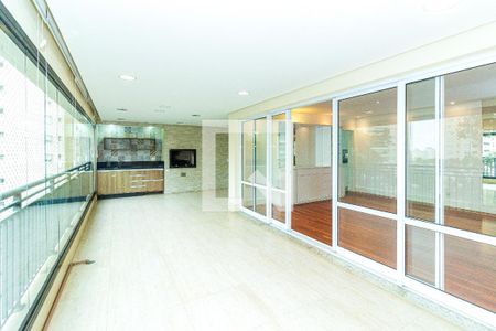 Varanda da Sala de apartamento para alugar com 4 quartos, 223m² em Jardim Marajoara, São Paulo