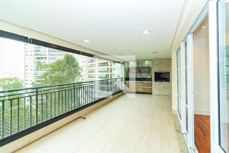 Varanda da Sala de apartamento para alugar com 4 quartos, 223m² em Jardim Marajoara, São Paulo