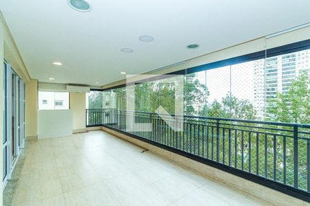 Varanda da Sala de apartamento para alugar com 4 quartos, 223m² em Jardim Marajoara, São Paulo