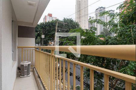 Varanda da Sala de apartamento para alugar com 1 quarto, 43m² em Jardim Paulista, São Paulo