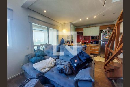 Sala de apartamento para alugar com 1 quarto, 59m² em Santo Amaro, São Paulo