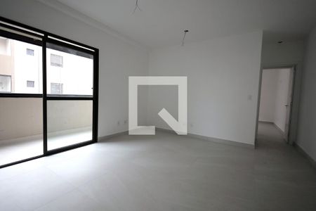 Sala, Cozinha e Área de Serviço de apartamento para alugar com 1 quarto, 50m² em Parque das Nações, Santo André