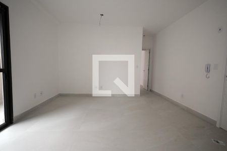 Sala, Cozinha e Área de Serviço de apartamento para alugar com 1 quarto, 50m² em Parque das Nações, Santo André