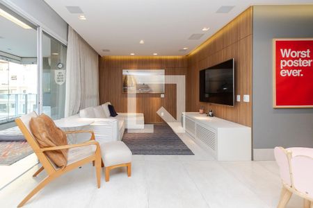 Sala de apartamento à venda com 3 quartos, 134m² em Cidade Monções, São Paulo