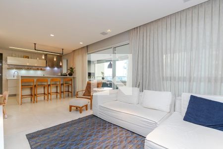 Sala de apartamento à venda com 3 quartos, 134m² em Cidade Monções, São Paulo