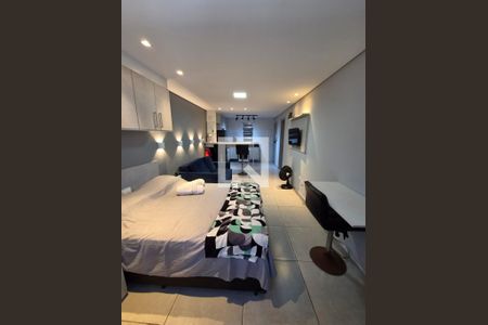 Sala/Quarto de apartamento para alugar com 1 quarto, 30m² em Aviação, Praia Grande
