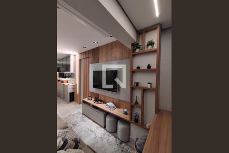 Sala  de apartamento à venda com 2 quartos, 48m² em Ipiranga, São Paulo