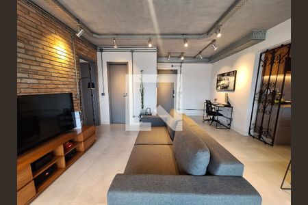 Sala  de apartamento à venda com 2 quartos, 62m² em Vila Apiai, Santo André