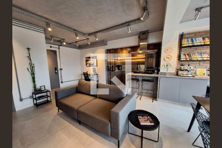 Sala  de apartamento à venda com 2 quartos, 62m² em Vila Apiai, Santo André