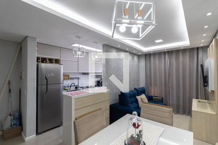 Sala e Cozinha de apartamento à venda com 2 quartos, 47m² em Vila Curuçá, São Paulo