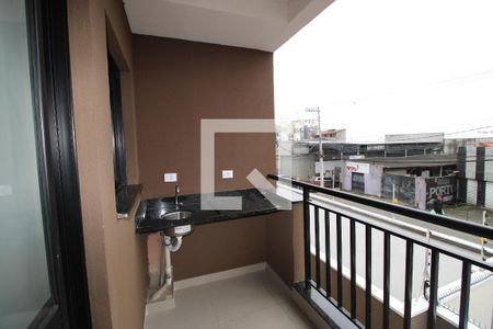 Sala / Cozinha - Varanda de apartamento para alugar com 2 quartos, 65m² em Parada Xv de Novembro, São Paulo