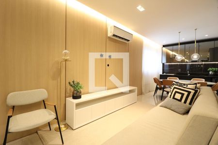 Sala de apartamento para alugar com 2 quartos, 72m² em Cazeca, Uberlândia