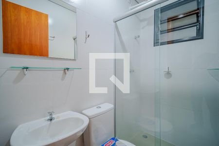 Banheiro de kitnet/studio para alugar com 1 quarto, 27m² em Vila Sao Luis(zona Oeste), São Paulo