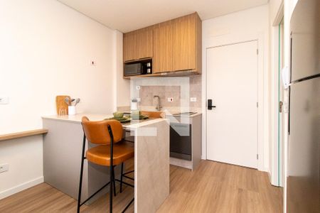 Cozinha - Armários de kitnet/studio para alugar com 1 quarto, 34m² em Batel, Curitiba