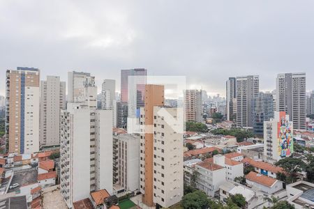 Vista da Varanda de kitnet/studio à venda com 1 quarto, 24m² em Pinheiros, São Paulo