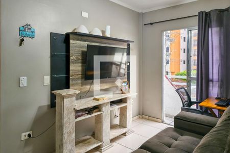 Sala de apartamento para alugar com 1 quarto, 41m² em Vila Assuncao, Praia Grande