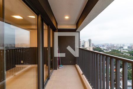 Varanda de kitnet/studio para alugar com 1 quarto, 33m² em Pompeia, São Paulo