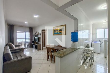 Sala de apartamento para alugar com 2 quartos, 74m² em Guilhermina, Praia Grande