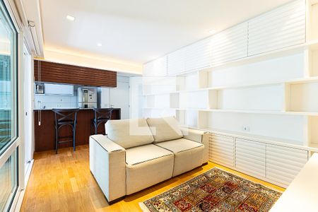 Sala de apartamento para alugar com 2 quartos, 64m² em Indianópolis, São Paulo