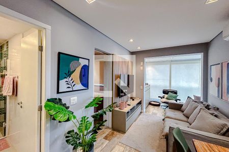 Sala de apartamento para alugar com 1 quarto, 50m² em Vila Gomes Cardim, São Paulo
