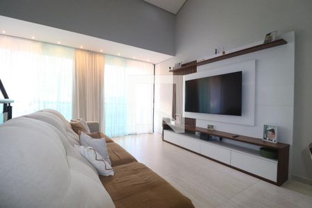 Sala de casa de condomínio para alugar com 3 quartos, 250m² em Parque Sao Vicente, Santo André