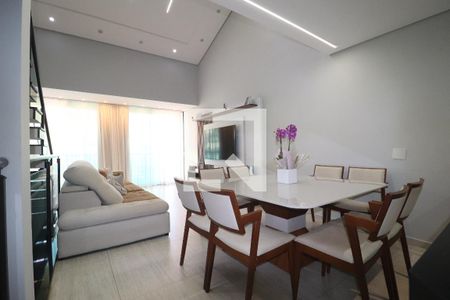 Sala de casa de condomínio para alugar com 3 quartos, 250m² em Parque Sao Vicente, Santo André