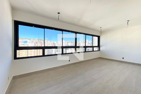 Sala de apartamento à venda com 3 quartos, 91m² em Sion, Belo Horizonte