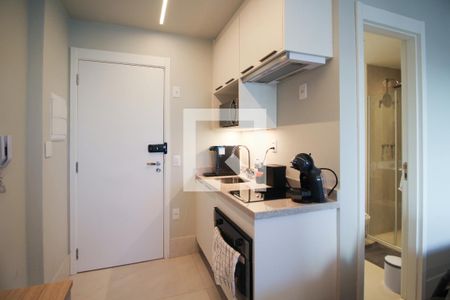 Cozinha de kitnet/studio para alugar com 1 quarto, 39m² em Itaim Bibi, São Paulo