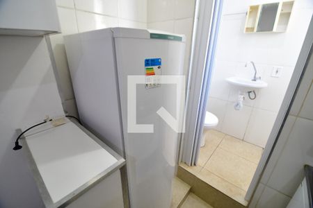 Cozinha de kitnet/studio para alugar com 1 quarto, 17m² em Cidade Universitária, Campinas