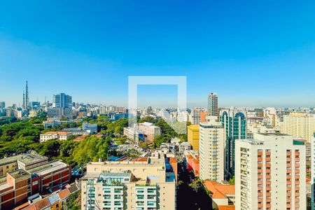 vista sala de jantar e estar de kitnet/studio para alugar com 1 quarto, 27m² em Pinheiros, São Paulo