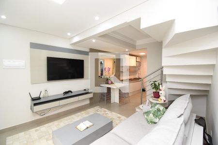 Sala de casa de condomínio para alugar com 2 quartos, 100m² em Atuba, Curitiba